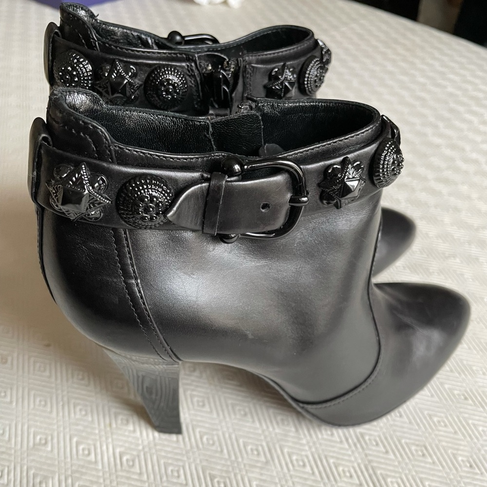 Burberry black booties.